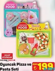UÇAR OYUNCAK PİZZA VE PASTA SETİ